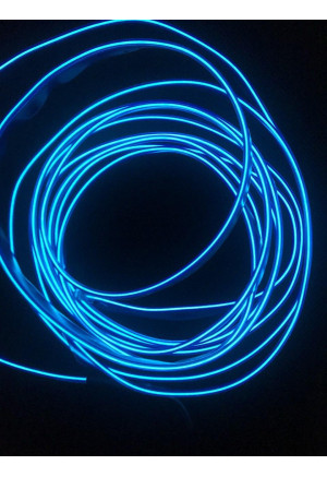 Гибкий неоновый шнур для контурной подсветки автомобиля (синий)